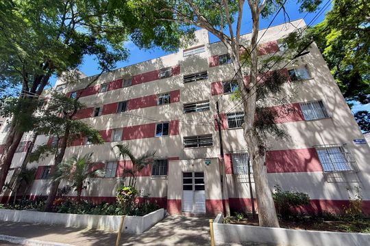 Fachada Bloco  de apartamento à venda com 2 quartos, 48m² em Santo Amaro, São Paulo