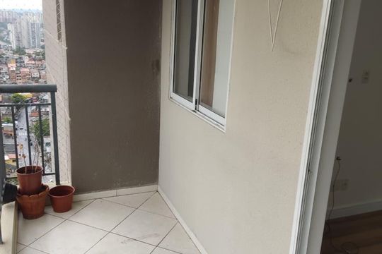 Varanda da Sala  de apartamento à venda com 2 quartos, 69m² em Vila Andrade, São Paulo