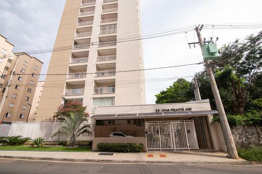 Fachada do Condomínio de apartamento para alugar com 2 quartos, 56m² em Jardim Rosolem, Hortolândia