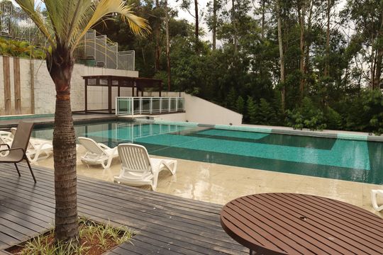 Área comum - Piscina de apartamento para alugar com 3 quartos, 136m² em Alphaville Empresarial, Barueri