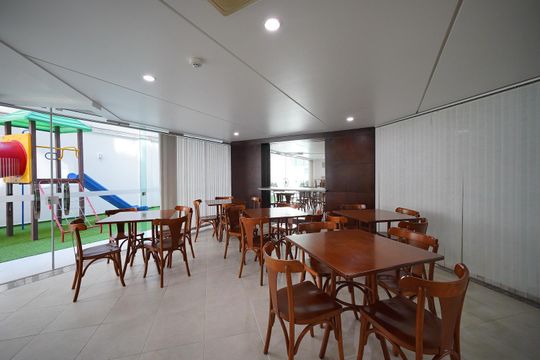 Área comum - Salão de festas de apartamento para alugar com 3 quartos, 140m² em Centro, Florianópolis