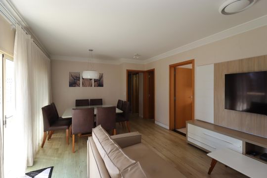 Sala de apartamento à venda com 3 quartos, 122m² em Jardim, Santo André