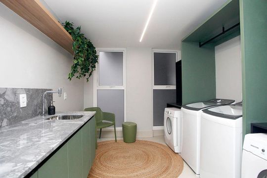 Área Comum - Lavanderia de kitnet/studio à venda com 1 quarto, 34m² em Farroupilha, Porto Alegre