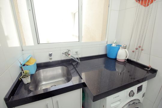 Área de Serviço de apartamento à venda com 3 quartos, 57m² em Utinga, Santo André