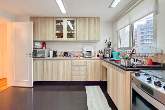Cozinha de apartamento à venda com 3 quartos, 120m² em Vila Mariana, São Paulo