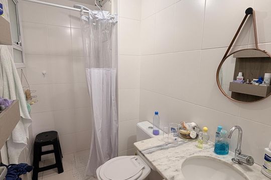 Banheiro Social de apartamento à venda com 3 quartos, 83m² em Jardim Carlos Gomes, Jundiaí