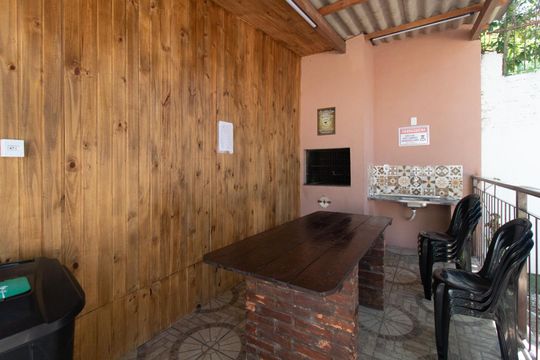 Área comum - Churrasqueira de apartamento à venda com 3 quartos, 90m² em Cristal, Porto Alegre