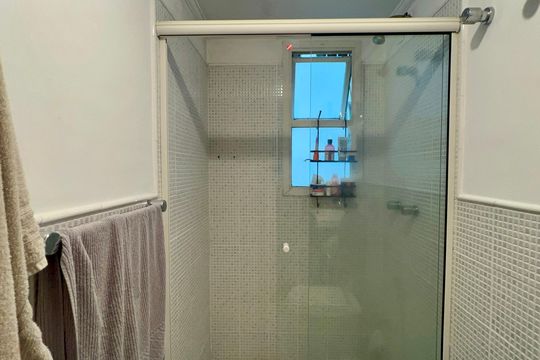 Banheiro da Suíte de apartamento à venda com 3 quartos, 75m² em Pinheiros, São Paulo