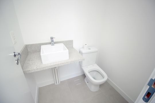 Lavabo de apartamento à venda com 3 quartos, 93m² em Campestre, Santo André