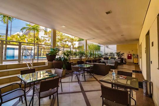 Área comum de apartamento à venda com 1 quarto, 54m² em Vila Alexandria, São Paulo