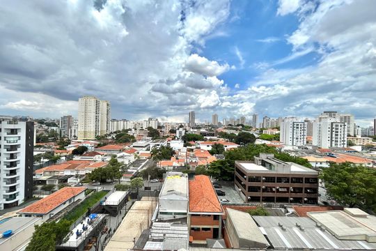 Vista da Varanda de apartamento à venda com 1 quarto, 54m² em Vila Alexandria, São Paulo
