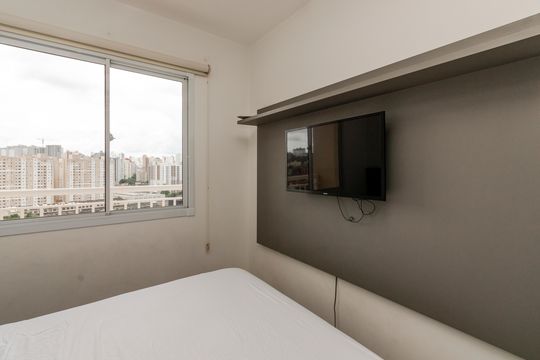 Quarto de apartamento à venda com 1 quarto, 28m² em Vila das Belezas, São Paulo