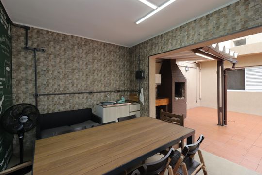 Área Gourmet de casa à venda com 3 quartos, 235m² em Vila Curuçá, Santo André