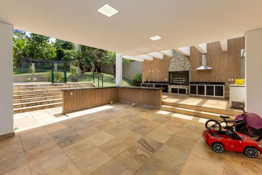 Área Gourmet de casa de condomínio à venda com 3 quartos, 348m² em Vila do Ouro, Nova Lima
