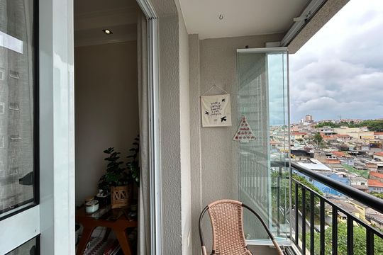 Varanda da Sala de apartamento à venda com 2 quartos, 53m² em Vila Cruz das Almas, São Paulo