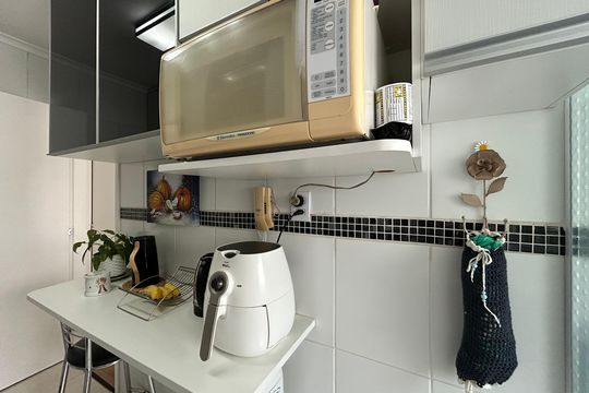 Cozinha de apartamento à venda com 2 quartos, 53m² em Vila Cruz das Almas, São Paulo