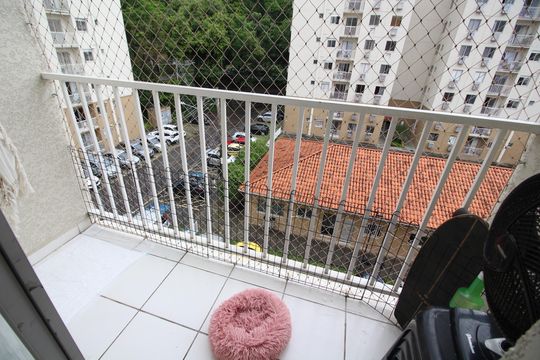 Varanda de apartamento à venda com 2 quartos, 50m² em Taquara, Rio de Janeiro