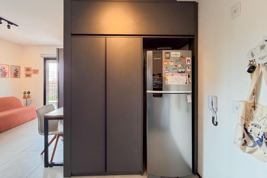 Cozinha de kitnet/studio para alugar com 1 quarto, 42m² em Vila Mariana, São Paulo