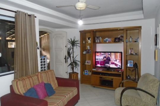Sala de casa de condomínio para alugar com 3 quartos, 211m² em Jacarepaguá, Rio de Janeiro