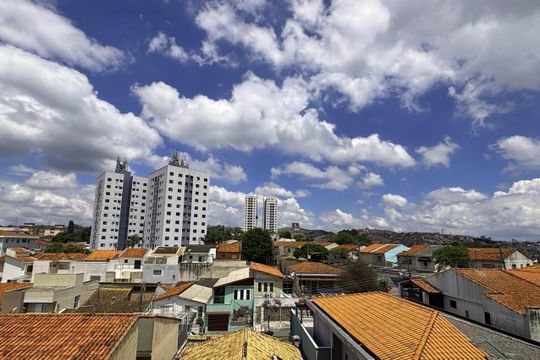 Suíte - Vista  de apartamento à venda com 1 quarto, 40m² em Vila Iracema, São Bernardo do Campo