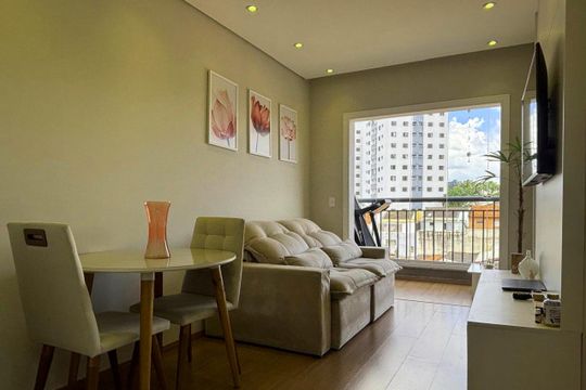 Sala de apartamento à venda com 1 quarto, 40m² em Vila Iracema, São Bernardo do Campo