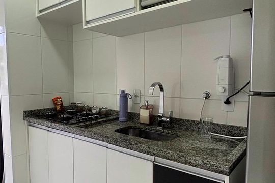 Cozinha  de apartamento à venda com 1 quarto, 40m² em Vila Iracema, São Bernardo do Campo