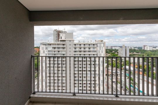 Varanda da Sala de apartamento à venda com 2 quartos, 61m² em Santo Amaro, São Paulo