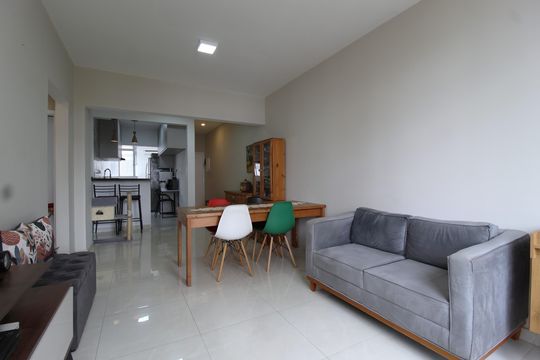 Sala de apartamento à venda com 3 quartos, 76m² em Indianópolis, São Paulo