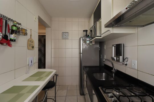 Cozinha de apartamento à venda com 3 quartos, 64m² em Casa Branca, Santo André