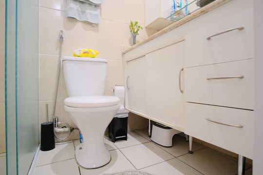Banheiro da Suíte de apartamento à venda com 3 quartos, 65m² em Vila Esperança, São Paulo