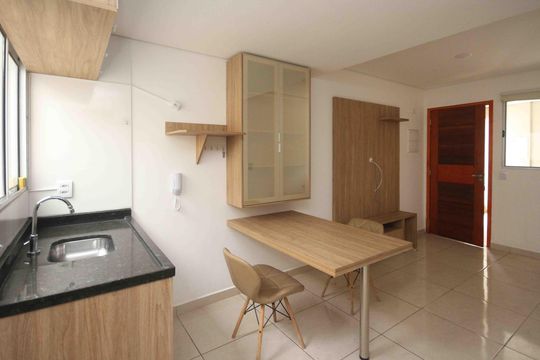 Cozinha de apartamento para alugar com 2 quartos, 36m² em Cidade Mãe do Céu, São Paulo