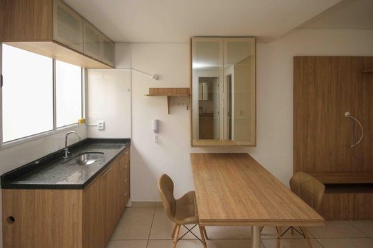 Cozinha de apartamento para alugar com 2 quartos, 36m² em Cidade Mãe do Céu, São Paulo