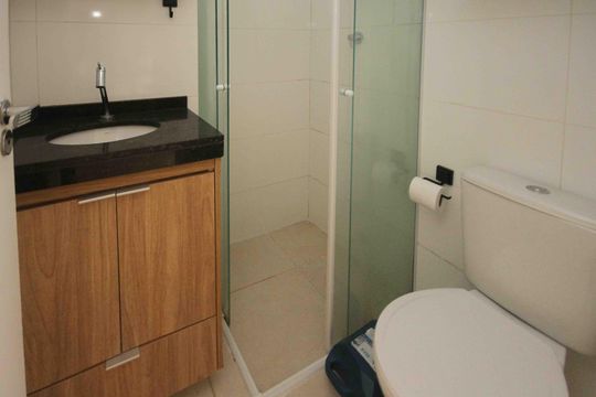 Banheiro de apartamento para alugar com 2 quartos, 36m² em Cidade Mãe do Céu, São Paulo