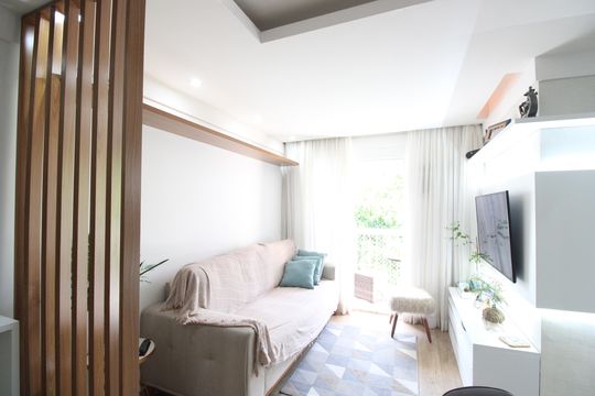 Sala de apartamento para alugar com 3 quartos, 74m² em Pechincha, Rio de Janeiro