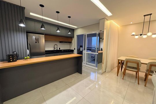 Cozinha de apartamento para alugar com 2 quartos, 65m² em Parque Industrial, São José dos Campos