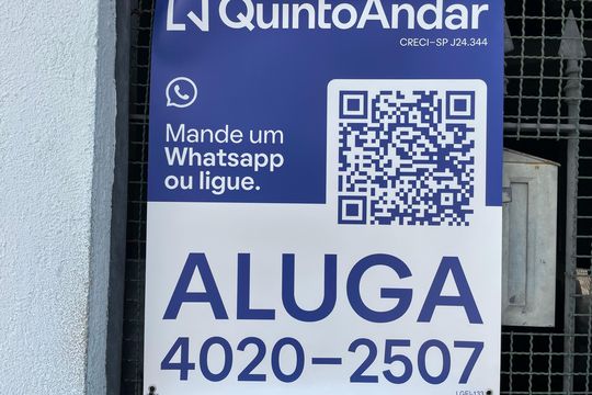 Placa LGEI 133 de casa para alugar com 1 quarto, 120m² em Vila Aparecida, São Paulo