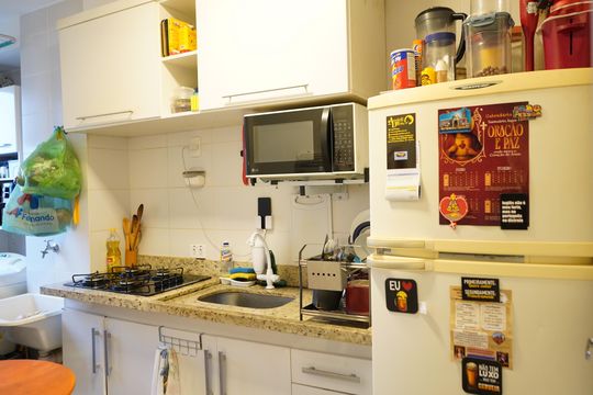 Cozinha de kitnet/studio à venda com 1 quarto, 26m² em Mooca, São Paulo