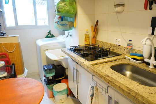 Cozinha de kitnet/studio à venda com 1 quarto, 26m² em Mooca, São Paulo