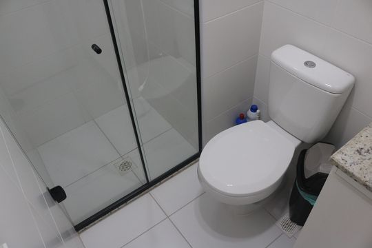 Banheiro Suíte de apartamento para alugar com 1 quarto, 24m² em Pompeia, São Paulo