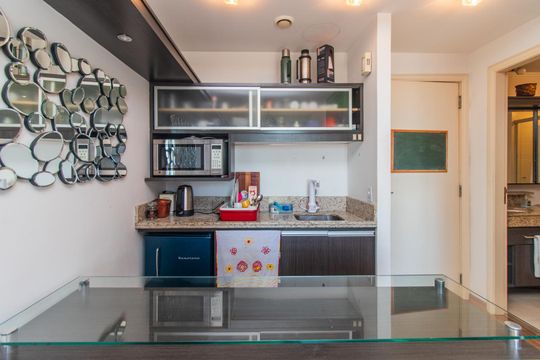 Cozinha de apartamento para alugar com 1 quarto, 34m² em Praia de Belas, Porto Alegre