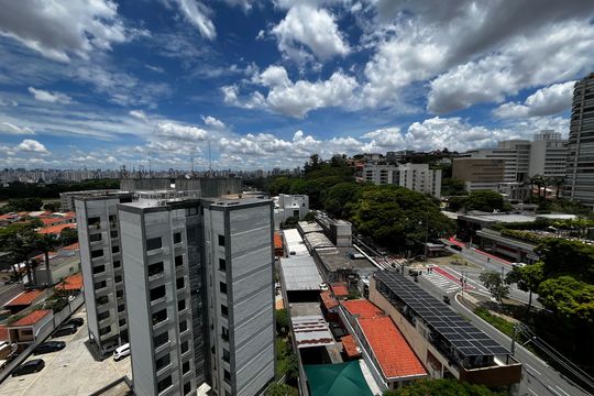 Varanda da Sala Vista de apartamento à venda com 1 quarto, 70m² em Santana, São Paulo