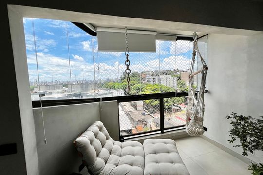 Varanda da Sala de apartamento à venda com 1 quarto, 70m² em Santana, São Paulo