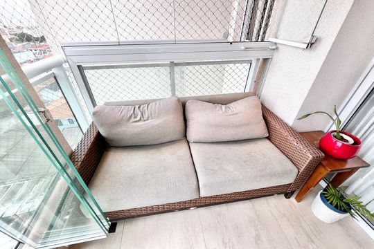 Varanda da Sala de apartamento à venda com 3 quartos, 112m² em Lauzane Paulista, São Paulo