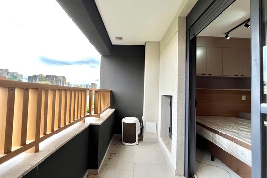 Varanda de kitnet/studio à venda com 1 quarto, 26m² em Vila Clementino, São Paulo