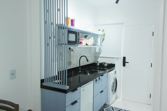 Studio de kitnet/studio para alugar com 1 quarto, 35m² em Gonzaga, Santos