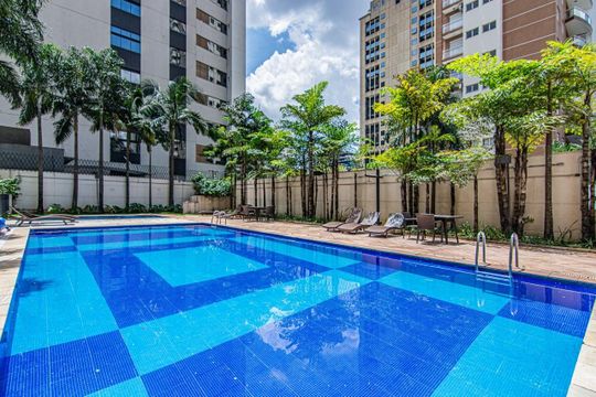 Área externa de apartamento à venda com 3 quartos, 146m² em Itaim Bibi, São Paulo