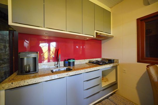 Cozinha de casa para alugar com 2 quartos, 100m² em São João do Rio Vermelho, Florianópolis