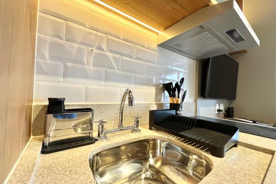 Cozinha de kitnet/studio para alugar com 1 quarto, 24m² em Vila Santa Catarina, São Paulo