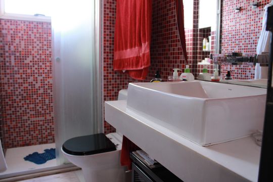 Banheiro da Suíte de apartamento à venda com 3 quartos, 91m² em Vila Mariana, São Paulo