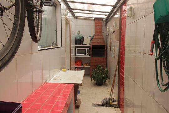 Área de Serviço de casa de condomínio para alugar com 3 quartos, 100m² em Macuco, Santos